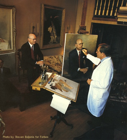 John Howard Sanden with Dr. John Rowe in his Carnegie Hall studio